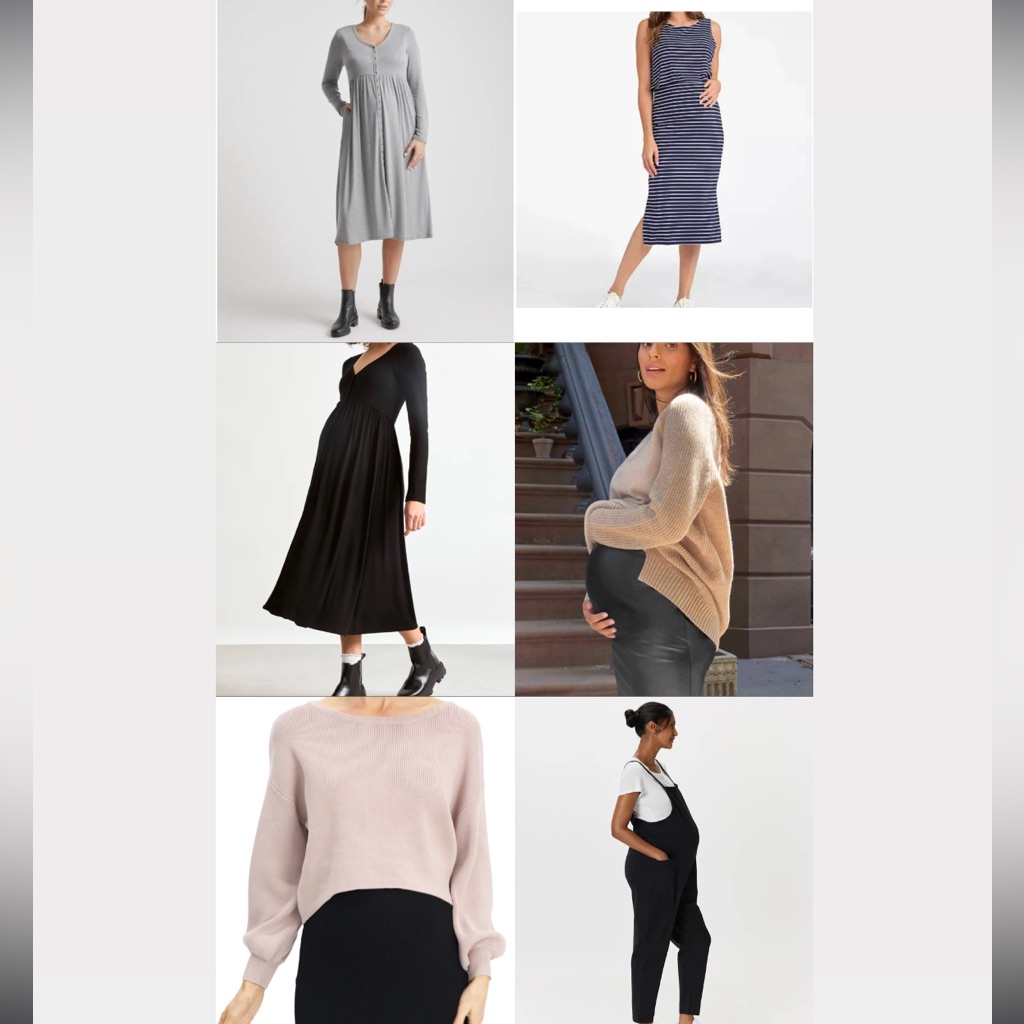 Maternity Lot Of 6: Hatch, Seraphine, Angel Maternity, Quince, Size Small